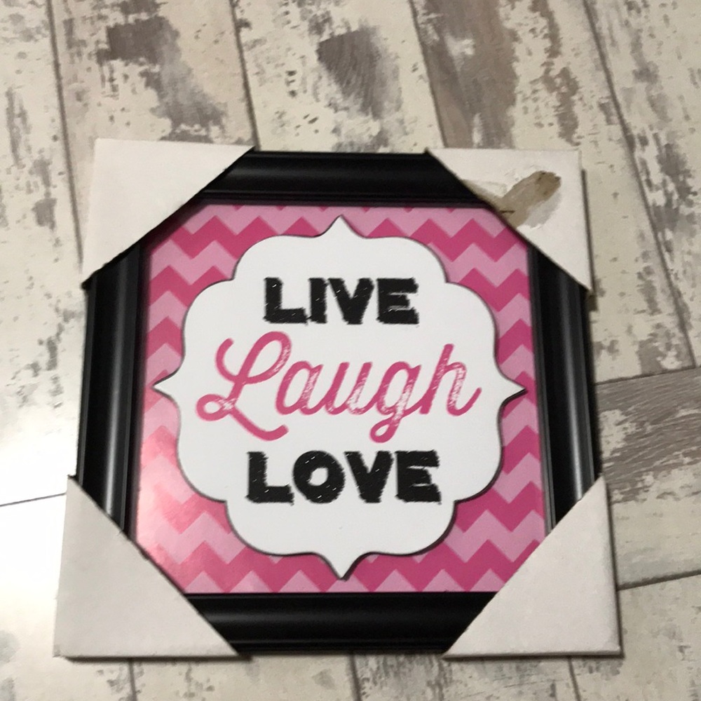 Love laugh love picture frame